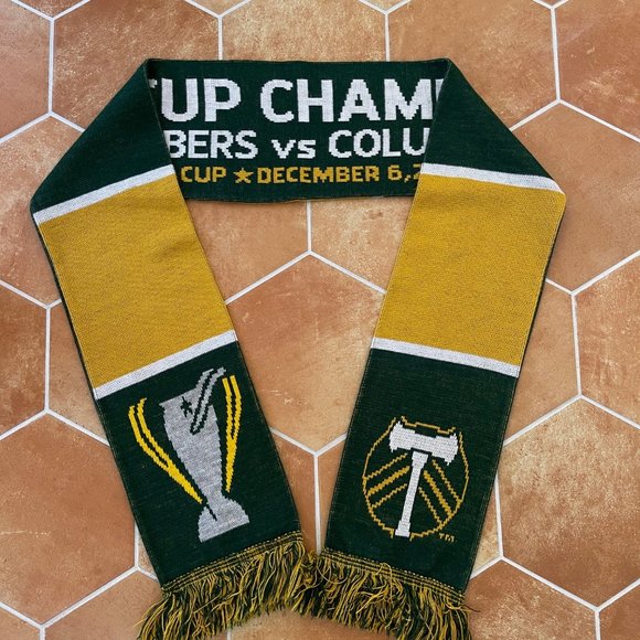 2015 MLS Cup Champions Portland Timbers vs Columbus Crew SC Scarf - Picture 5 of 5